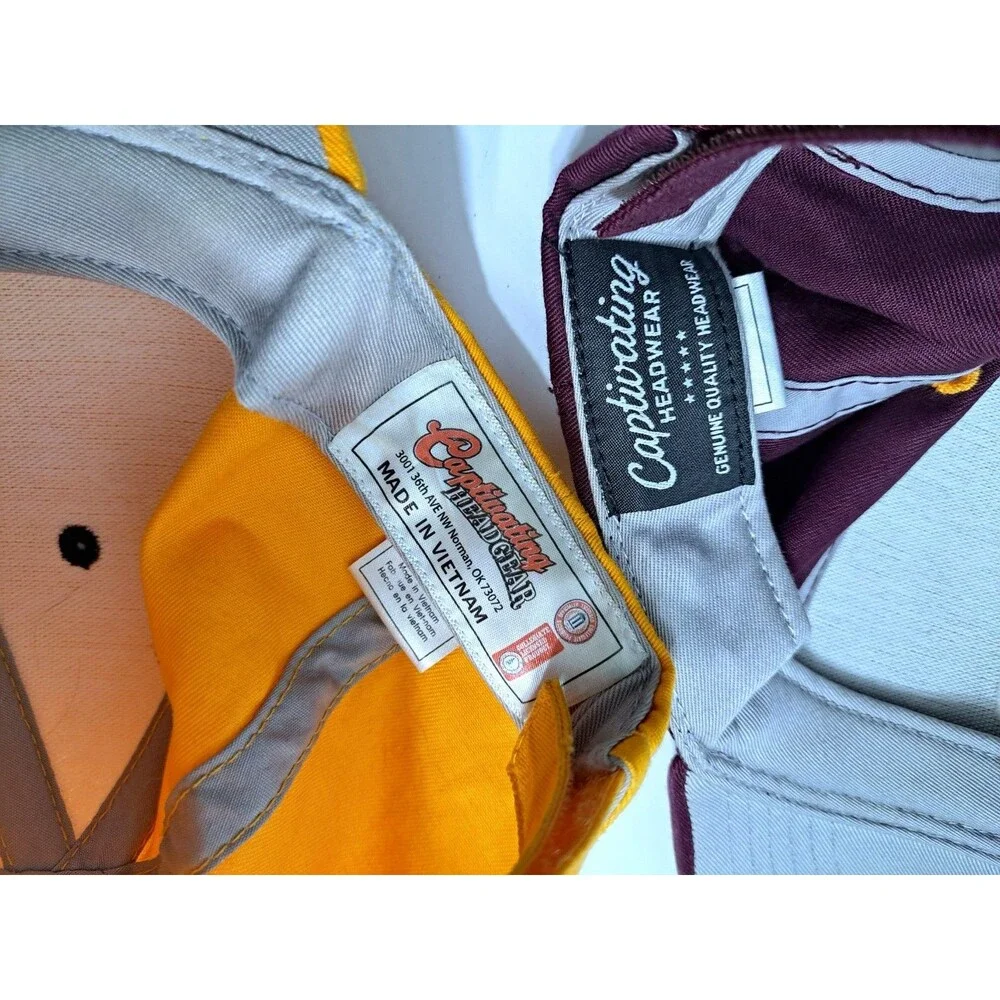 Arizona State University Sun Devils Adjustable Cap Hat ASU Sparky Set of 2